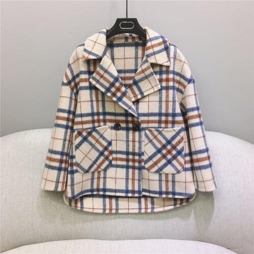 LDKVGSU Women's Tweed Coats