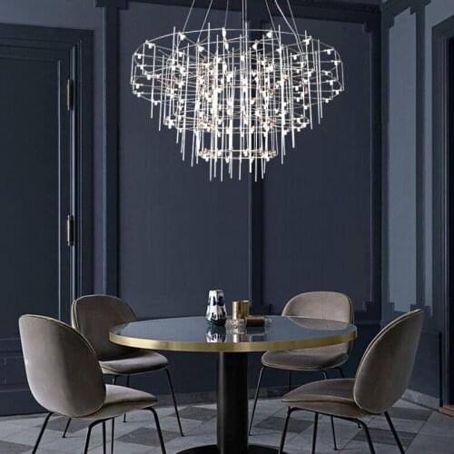 Firefly chandelier living room restaurant light luxury lighting net red creative villa hall starry designer chandelier