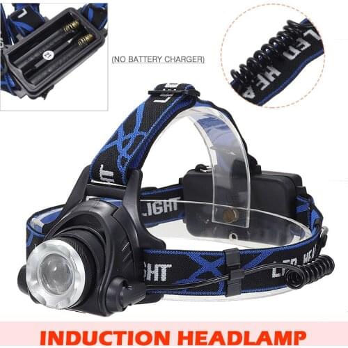 Mayitr T6 LED Flashlight Work Zoomable Waterproof Super bright camping light Headlamp Head Light 90000LM Replacement
