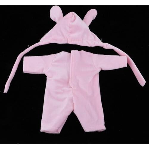 Cute Mini Clothes Set for Mellchan Baby 9-11inch Newborn Doll Pink Suits
