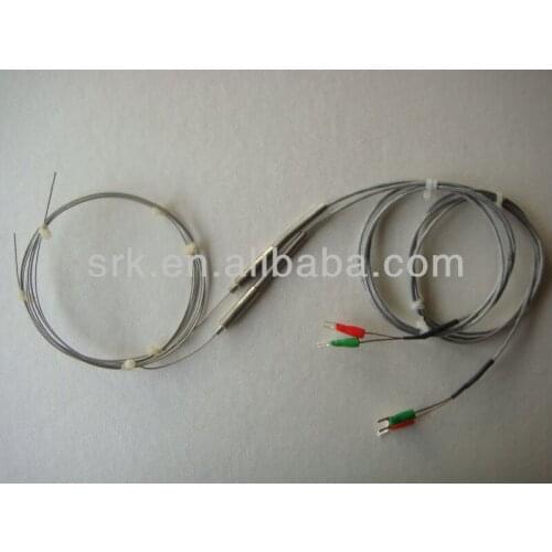 Minral Insulated 1.0mm thermocouple K Type with lead wire ,two wire system, fast delivery