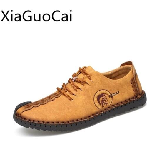 High Quality Brand Men Casual Shoes Spring and Autumn Leather Loafers Male Moccasins Shoes Breathable Flats Drop Shipping 35