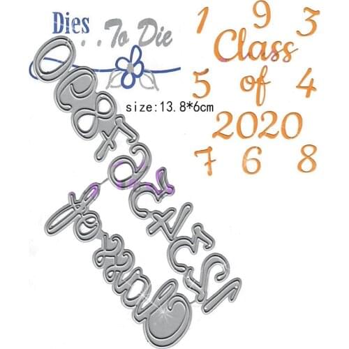 School class name combination Metal Cutting Dies DIY Scrapbooking Photo Album Decorative Embossing DIY Paper Cards Cutting Molds