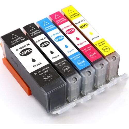 Pgi-580 cli-581 Compatible Ink Cartridge for Canon PGI580 CLI581 Pixma TR7550 TR8550 TS6150 TS6151 TS6350 TS705 TS6250