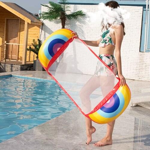 Swimming Pool Floating Hammock, Inflatable Water Hammock, Multi-Function Water Hammock Lounger Inflatable Raft, Beach Hammock
