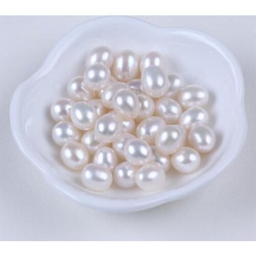 AA quality 8-8.5 mm rice shape freshwater pearl white loose pearl for jewelry making