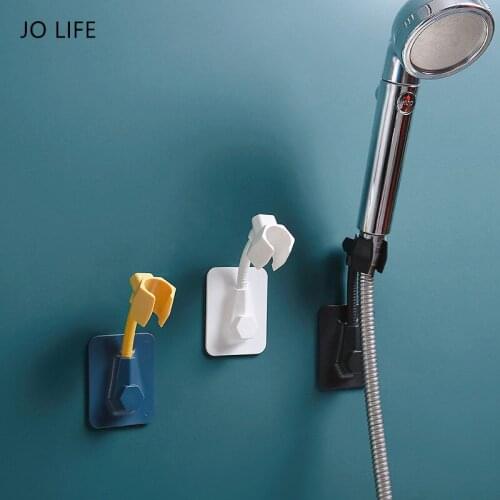 JO LIFE Adjustable Shower Holder 360 Degree Rotatable Suction Cup Wall Mounted Shower Bracket Bathroom Accessories