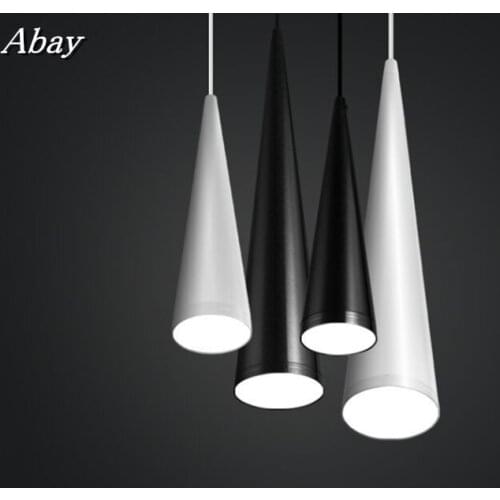 Modern led Conical pendant light Aluminum&metal home/Industrial lighting hang lamp dining/living room bar cafe droplight fixture