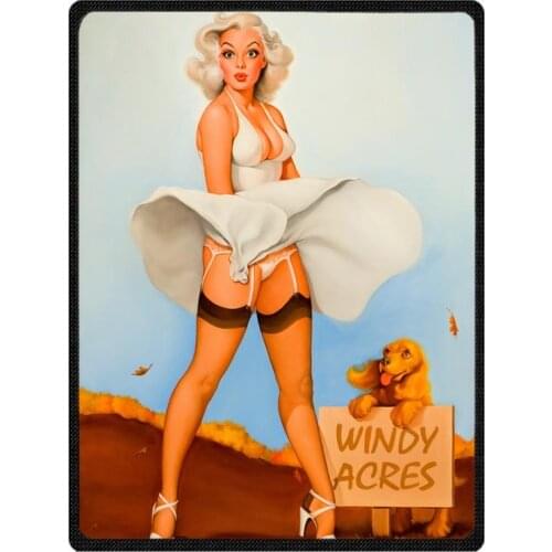 Super Soft Flannel Fleece Pin Up Girl Print Blankets Custom Sofa Cover Winter Warm Sheets Baby Throw Blanket