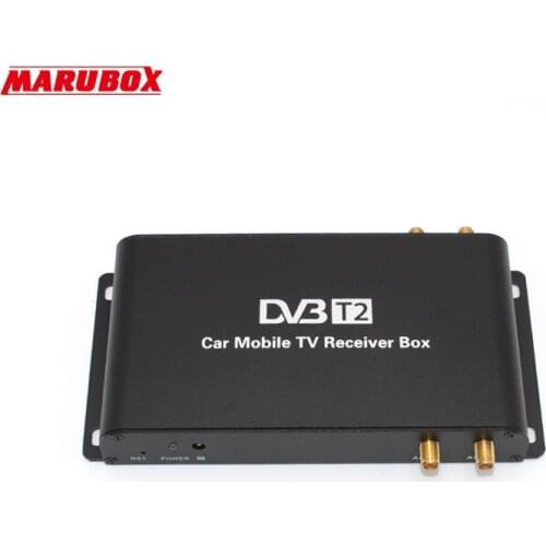 MARUBOX M9004 High Speed Car DVB-T2 4 Antenna 4 Mobility Chip DVB T2 Digital Car TV Tuner And USB HD 1080P TV Receiver BOX DVBT2