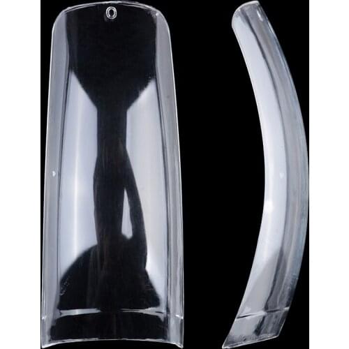 0.1mm Super Thin Acrylic Toughness Nail Tips 10 Sizes Half Cover Salon French Nail Art 500pcs/Case