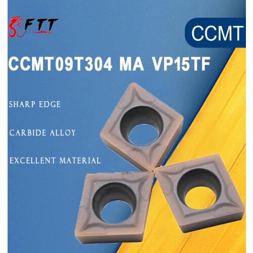 10PCS CCMT09T304 MA VP15TF 100% Original Carbide Inserts lathe cutter tools Internal Turning Tools CNC tools Blades Tips boring
