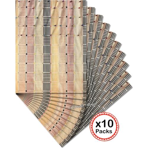 10 packs 20 pieces Multicolors Beaded African SEGO Headtie Gele Ipele together African Head gear Wrapper