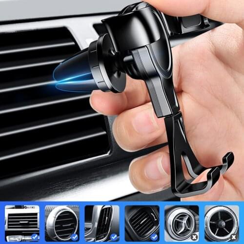 2@# No Magnetic Mobile Phone Stand Support Smartphone 1pcs Car Holder For Phone in Car Air Vent Mount Clip Cell Holder