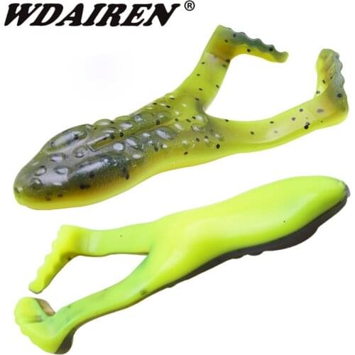2Pcs/lot Jig frog Wobbler soft Bait fishing lure 10cm 13.5g Artificial Silicone soft bait souple Bass Pesca Fishing Tackle