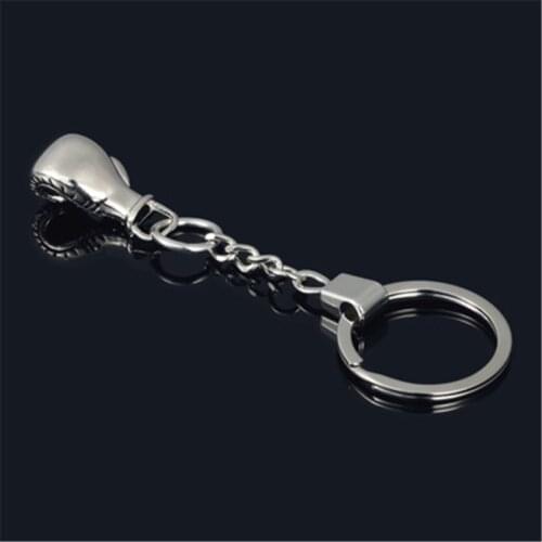 20pcs/lot Metal boxing glove keychain boxing gloves key chain Sports Keyring Key Rings