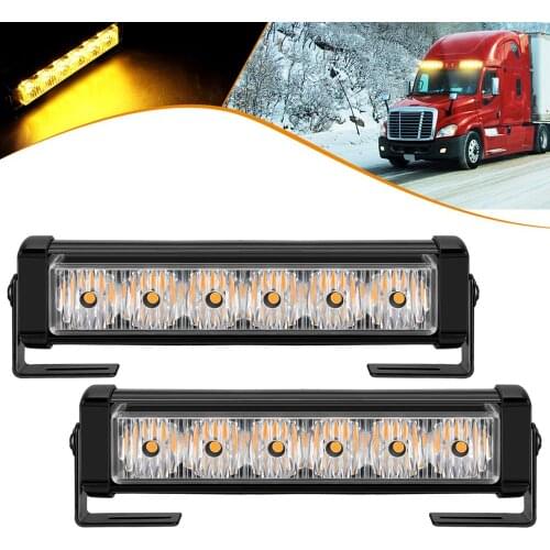 2x4/2x6 LED 12V Car Strobe light Truck Grille LED Emergency Flashing lamp Ambulance Police Warning signal lighting