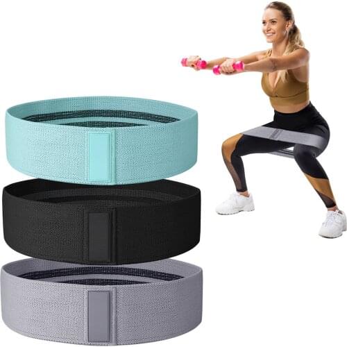 3pcs/set Unisex Hip Circle-Loop Resistance Band Fitness Workout Exercise Non-slip Bands For Legs Thigh Glute Butt Squat Training