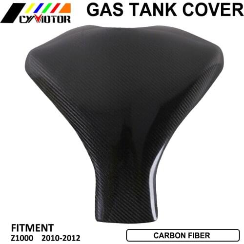 Motorcycle Accessories Carbon Fiber Gas Fuel Tank Cover Protection For Kawasaki Z1000 Z 1000 2010 2011 2012 Motor Bike Parts