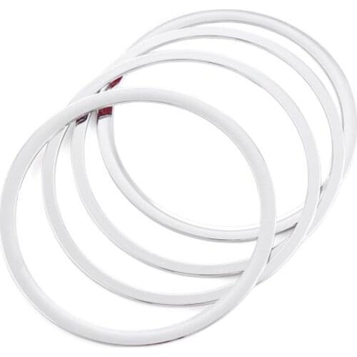 Car Styling 4PCS/SET ABS Chrome Styling Door SpeakerTrim Cover For KIA RIO K2 2011 2012 2013 2014 car sticker auto accessories