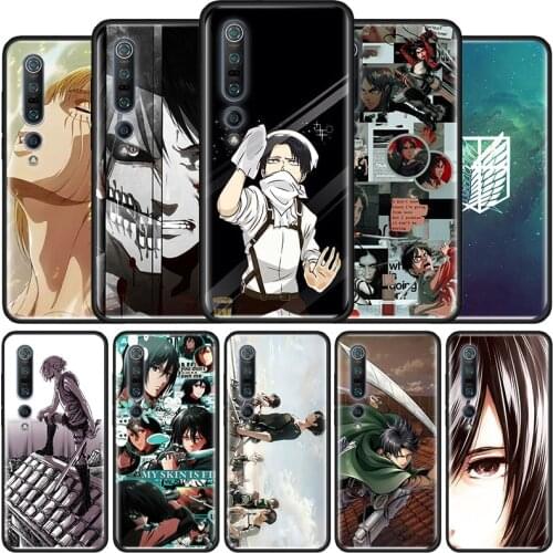 Hot Anime Attack On Titan Phone Case for Xiaomi Mi Poco X3 NFC M3 F1 10T 9T Pro Note 10 A2 8 Lite 5G 11 CC9 9 11 10S Cover