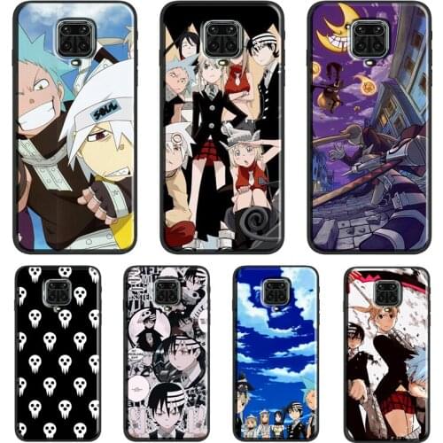 Hot anime Soul Eater Funda For Xiaomi Redmi Note 10 Pro Note 9 Pro Note 8 Pro 7 K40 8T 9S 9A 9C 9T Case Cover