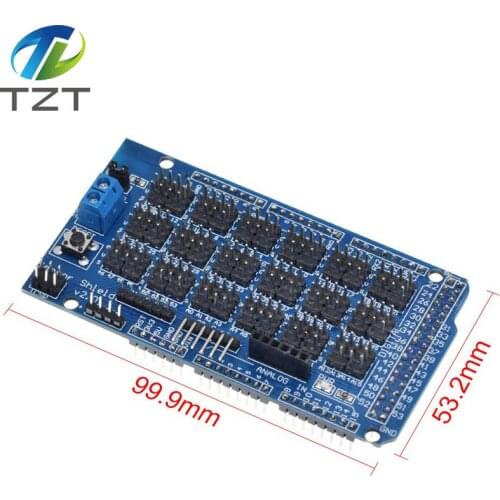 For Arduino MEGA Sensor Shield V1.0 V2.0 Dedicated Expansion Development Board MEGA 2560 Sup IIC Bluetooth SD Robot Parts DIY