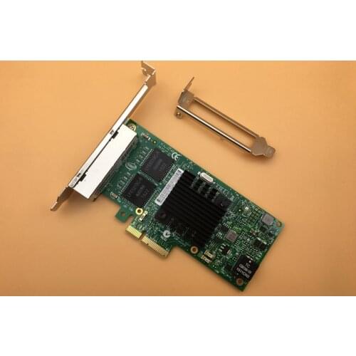 For I350-T4 PCI-Express PCI-E X4 Four RJ45 Gigabit Port Server Adapter NIC Free Shipping