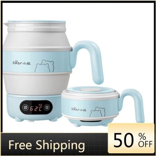 Water Kettle Electric Camping Tea Kettle Folding Portable Coffee Pot Water Camping Electric Samovar Chaleira Apito Tea Kettle