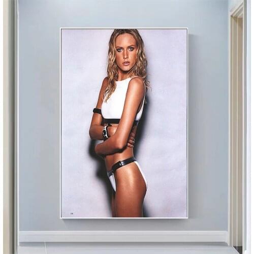 Ashley Wood, model Sexy Model Pretty Girl Swimsuit Pose Wall Silk Cloth HD Poster Art Home Decoration Gift