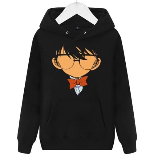 Detective Conan Hoodies Printed Fleece Hooded New Fashion Male Pullover Hoody