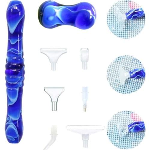 5D Diamond Painting Tool Resin Point Drill Pen With Resin Pen Holder And Replaceable Pen Tip For Diamond Embroidery Accessories