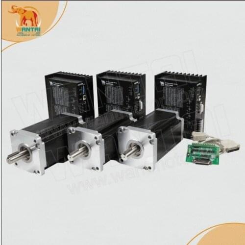 Cnc Router kits!3Axis Nema42 Stepper Motor 110BYGH201-001 8A 4200OZ-IN/28N.m&Driver DQ2722M 220V7A for engraving,Large Torque