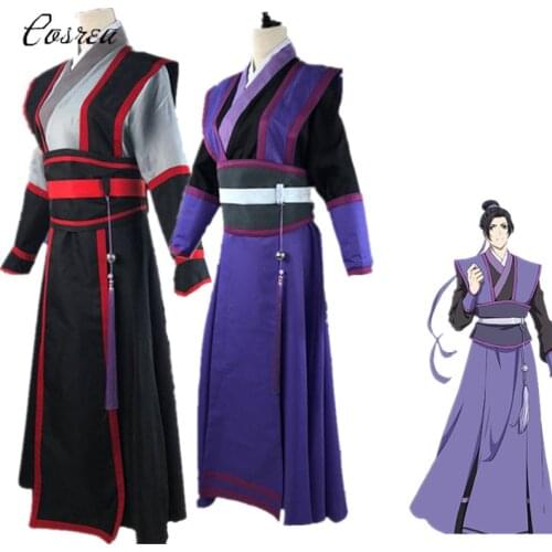 Mo Dao Zu Shi Cosplay Wei Wuxian Young Grandmaster of Demonic Cultivation Jiang Cheng Cosplay Costume Men Anime Wei Wuxian Wig