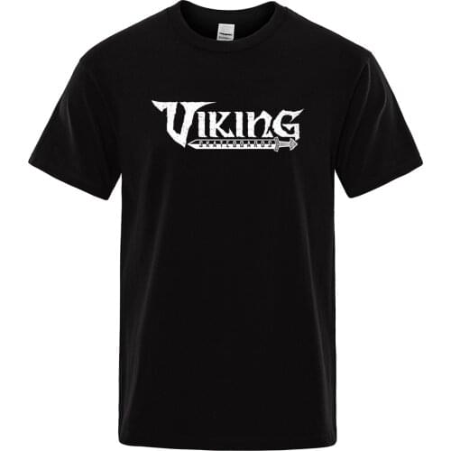 2019 summer Cool mens T-shirt fashion streetwear High Quality cotton men T Shirt Odin Vikings Funny Tops Casual Tee shirts