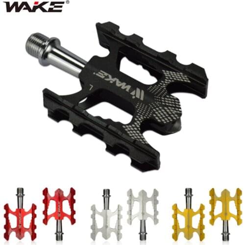 WAKE BEST Outdoor Cycling Three Bearing Aluminum Alloy MTB Mountain Road Bike Pedal Ultra-light 226g Pedal