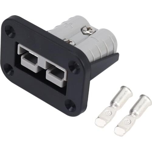 Flush Mount 50 Amp Anderson Plug Mounting Bracket Panel Cover for Caravan Camper Boat Truck