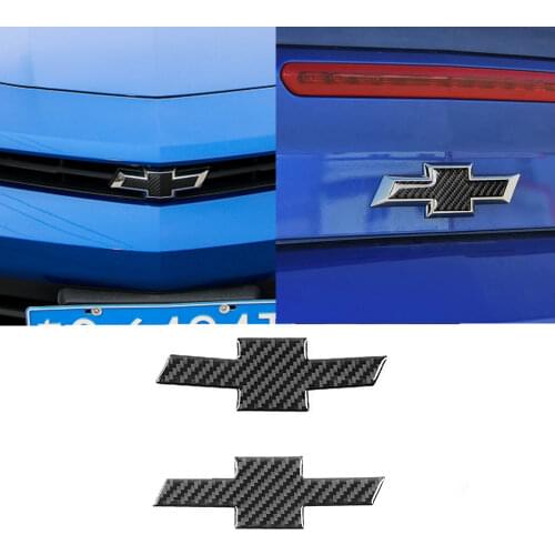 Car Decorative Stickers Label Stickers For Chevrolet Camaro 2017-2019 Car External Accessories Carbon Fiber Black/Red 2pcs/1set