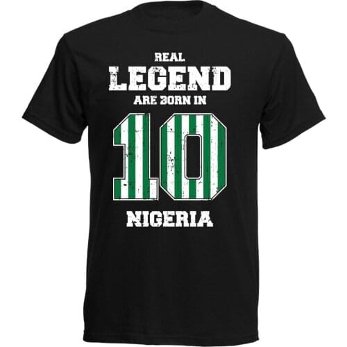 Nigeria T-Shirt WomenS Legend Footballer Soccers 2019 Legend 10 MenS T-Shirt 3D Tops Tee Casual StreetwearT Shirt Dress