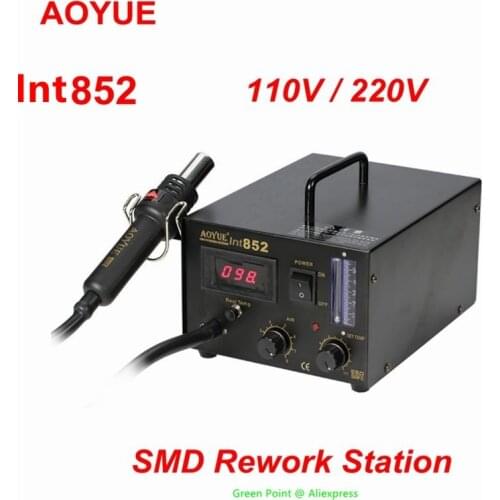 AOYUE 852 Best Hot Air Rework Stations 852 SMD Rework Station 852 Rework Station with large digital display