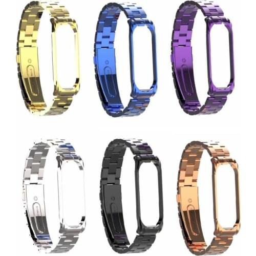 Stainless Steel Strap For Xiaomi Mi Band 4 Smart Watch Stainless Steel Wrist Replacement Wristband Strap For Xiaomi Mi Band 4