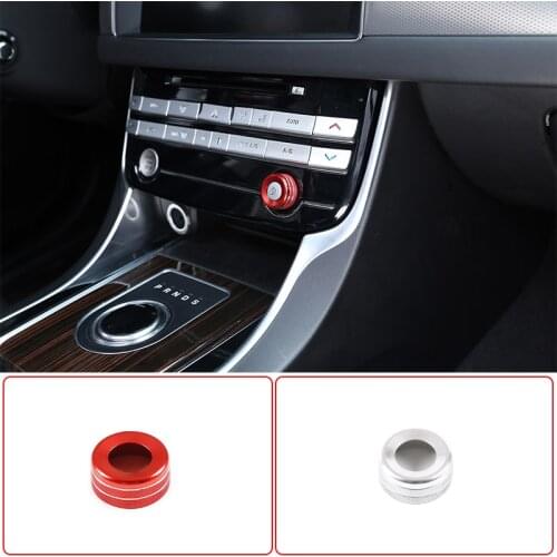 For Jaguar F-pace XE XF 2015-20 Aluminum alloy Central Control Volume Knob Ring Decorative Cover Car interior accessories
