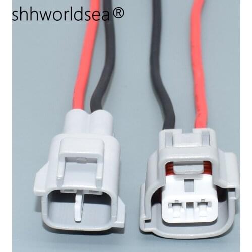 Shhworldsea 2p male female Automotive Fog Socket Lamp Plug Turn Signal Light Connector For Toyota Cars 90980-11019