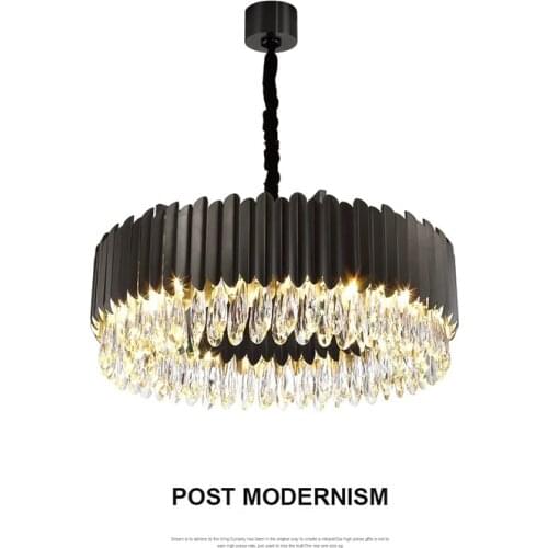 Modern simple LED luxury crystal light dining room bedroom original transparent ceiling lamps hardware bar table pendant lantern