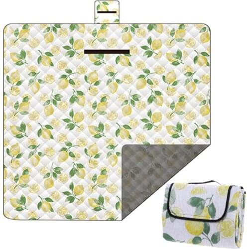 Outdoor Mat Picnic Blanket Waterproof Machine Washable Camping Hiking Moistureproof Lightweig Camping Pad Folding Beach Mat 2*2M