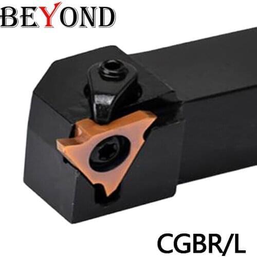 BEYOND Install The Shallow Grooving Tool Holder CGBR CGBR1212H16 CGBR1616H16 CGBR2020K16 Internal Lathe Cutter Boring Bar