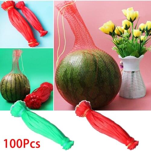100Pcs Fruits Grocery Durable Mesh Bags Package Tote Bag Cotton Ecology Market String Net Vegetable Fruit Produce Storage Bag