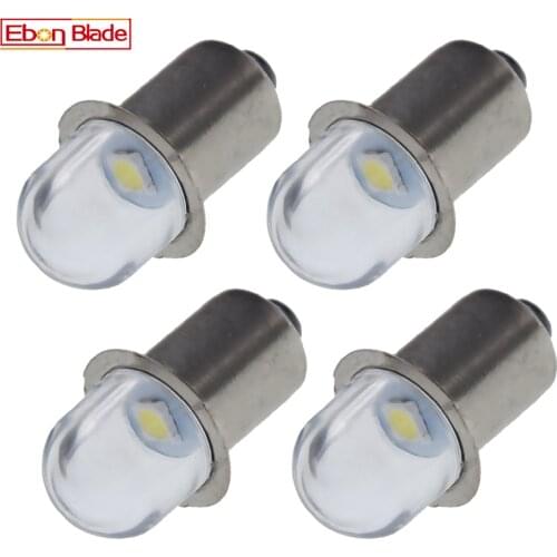 4Pcs PR2 P13.5S 2835 LED Conversion Kit AC 3V 4.5V 6V 12V 18V Warm / White for Bike Torch Tooling Lantern Work Flashlight Bulb