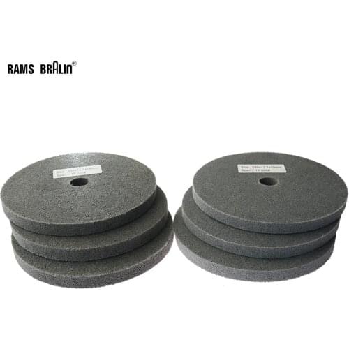 6 pieces 6"*1/2" S/C Non-woven Unitized Wheel Nylon Polishing Disc 7P P320 P600