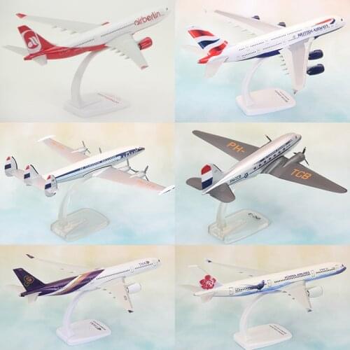 A330 A350 A380 B787 E-175 Concord Lufthansa DELTA KLM ETIHAD Finnair Air Berlin airlines ABS Plastic Assembly aircraft plane toy
